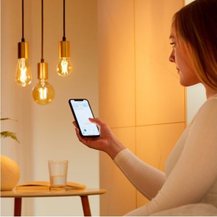 2x LED-pære dæmpbar VINTAGE FILAMENT ST64 E27/6,7W/230V 2000-5000K Wi-Fi - WiZ