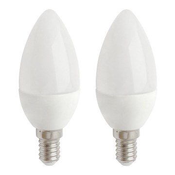 2x LED-pære E14/5,5W/230V 2700K- Attralux