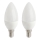2x LED-pære E14/5,5W/230V 2700K- Attralux