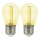 2x LED-pære PARTY E27/0,3W/36V gul