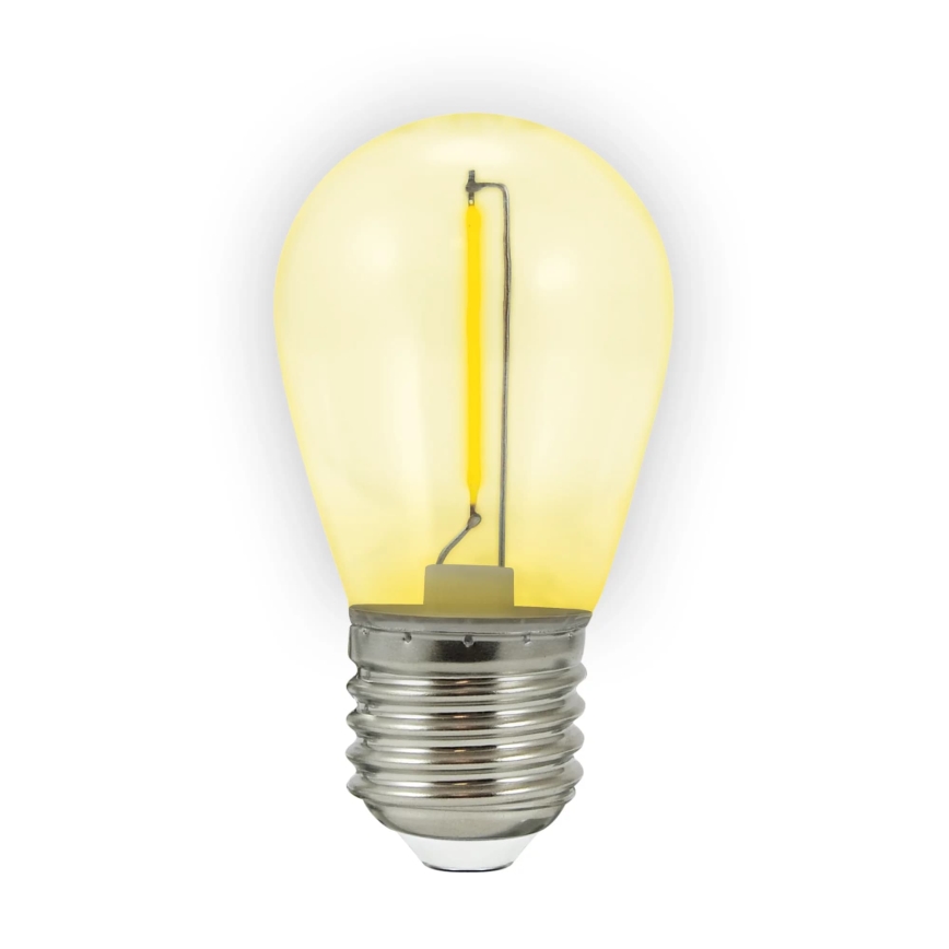 2x LED-pære PARTY E27/0,3W/36V gul