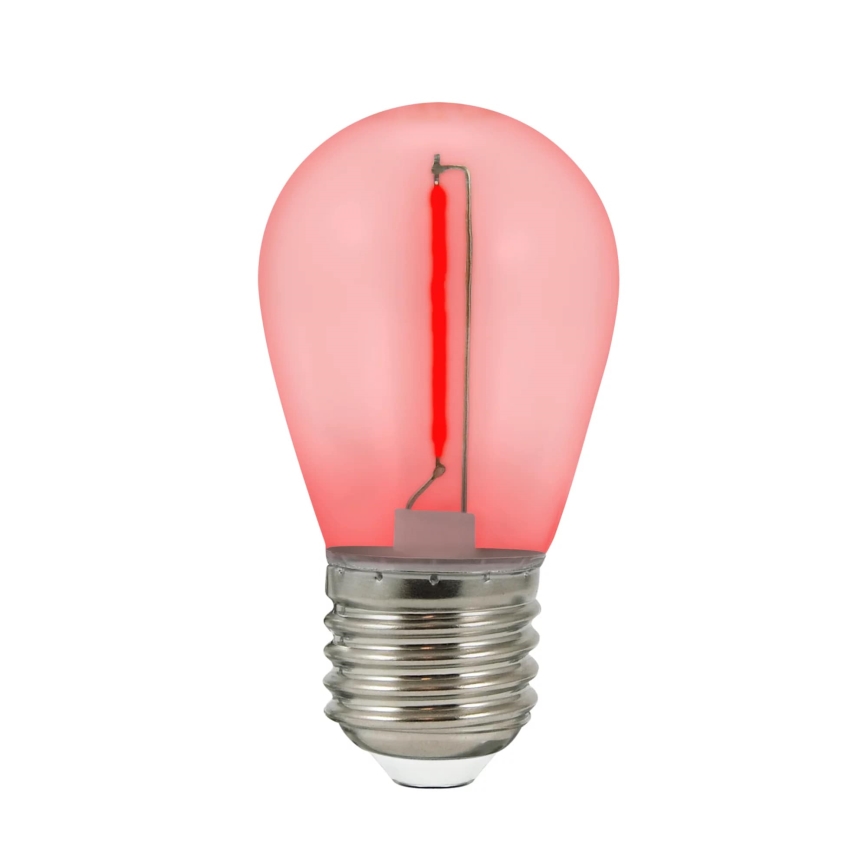 2x LED-pære PARTY E27/0,3W/36V rød