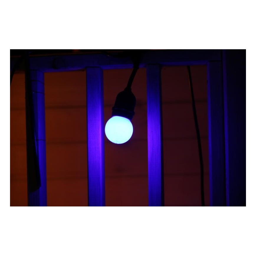 2x LED-pære PARTY E27/0,5W/36V blå