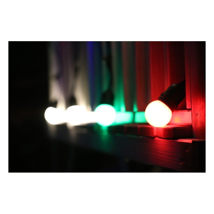 2x LED-pære PARTY E27/0,5W/36V grøn