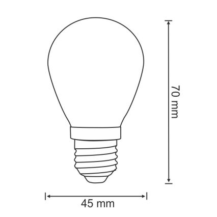 2x LED-pære PARTY E27/0,5W/36V