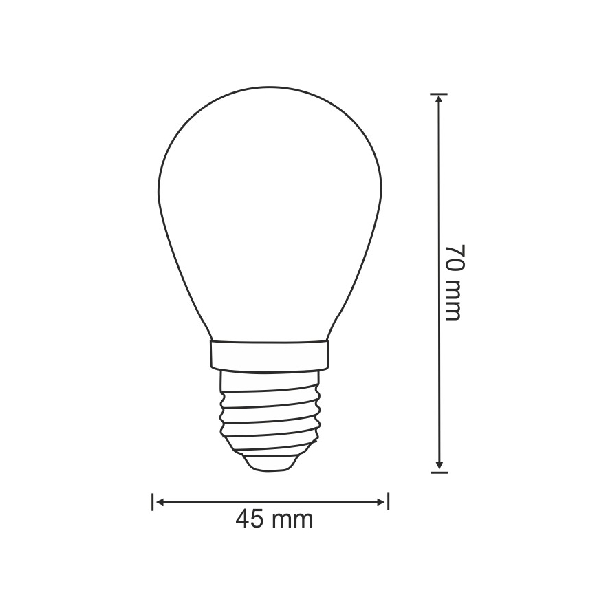2x LED-pære PARTY E27/0,5W/36V