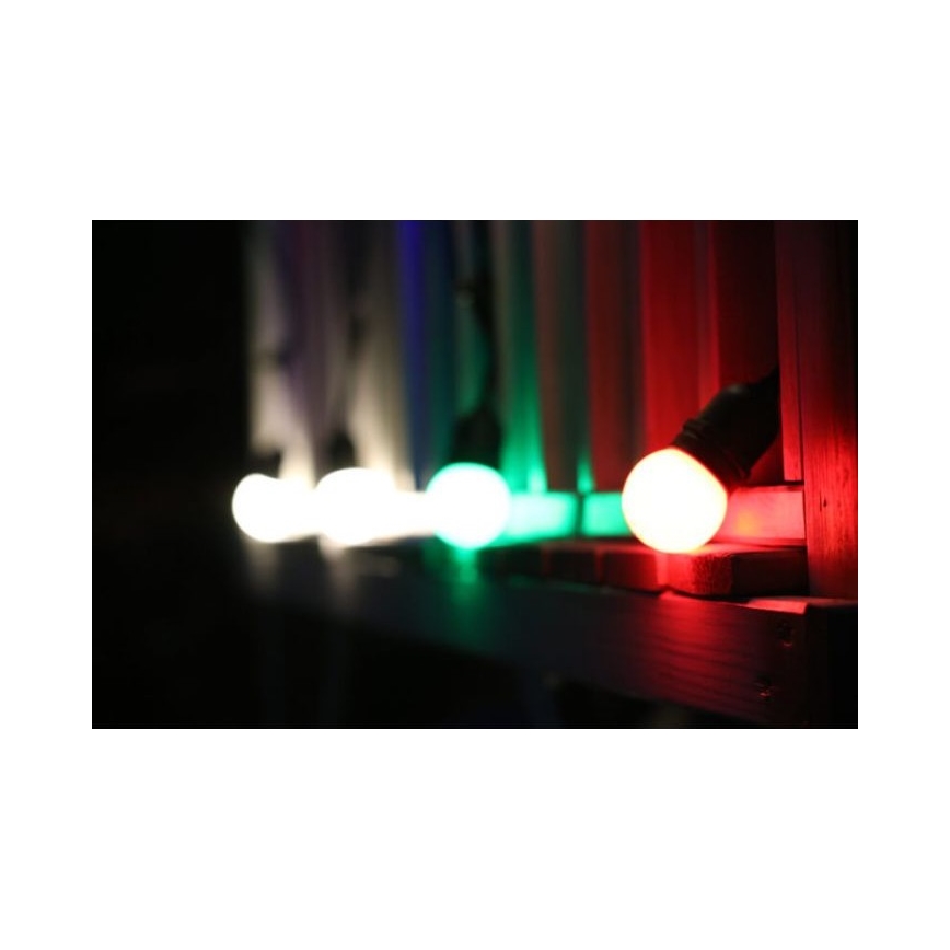 2x LED-pære PARTY E27/0,5W/36V rød 3000K