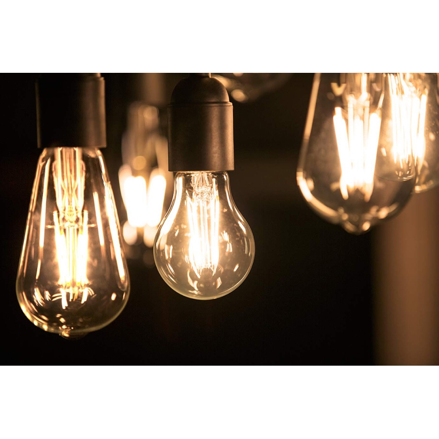 2x LED-pære VINTAGE Philips A60 E27/4,3W/230V 2700K