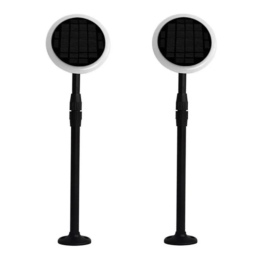 2x LED solcellelampe justerbar GARDEN LED/3W/5V 42-80 cm 3000K IP65 1000 mAh