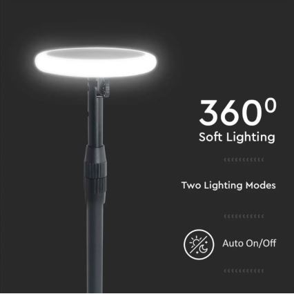 2x LED solcellelampe justerbar GARDEN LED/3W/5V 42-80 cm 3000K IP65 1000 mAh