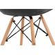 2x Spisebordsstol NEREA 80x60,5 cm grå/bøg