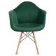 2x Spisebordsstol NEREA 80x60,5 cm grøn/bøg