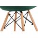 2x Spisebordsstol NEREA 80x60,5 cm grøn/bøg