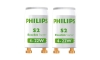 2x Starter til fluorescerende pærer Philips S2 4-22W