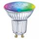 3 LED-pærer dæmpbar RGBW-farver SMART+ GU10/4,9W/230V 2700-⁠⁠6500K Wi-Fi –⁠ Ledvance