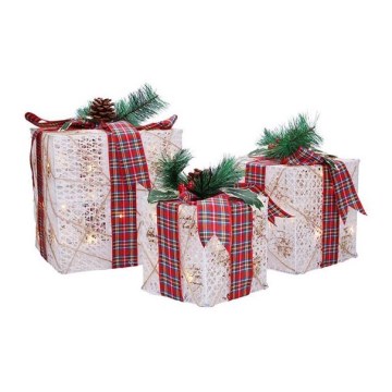 3-pak LED julegaver 48xLED/3,6W/230V IP44 varm hvid