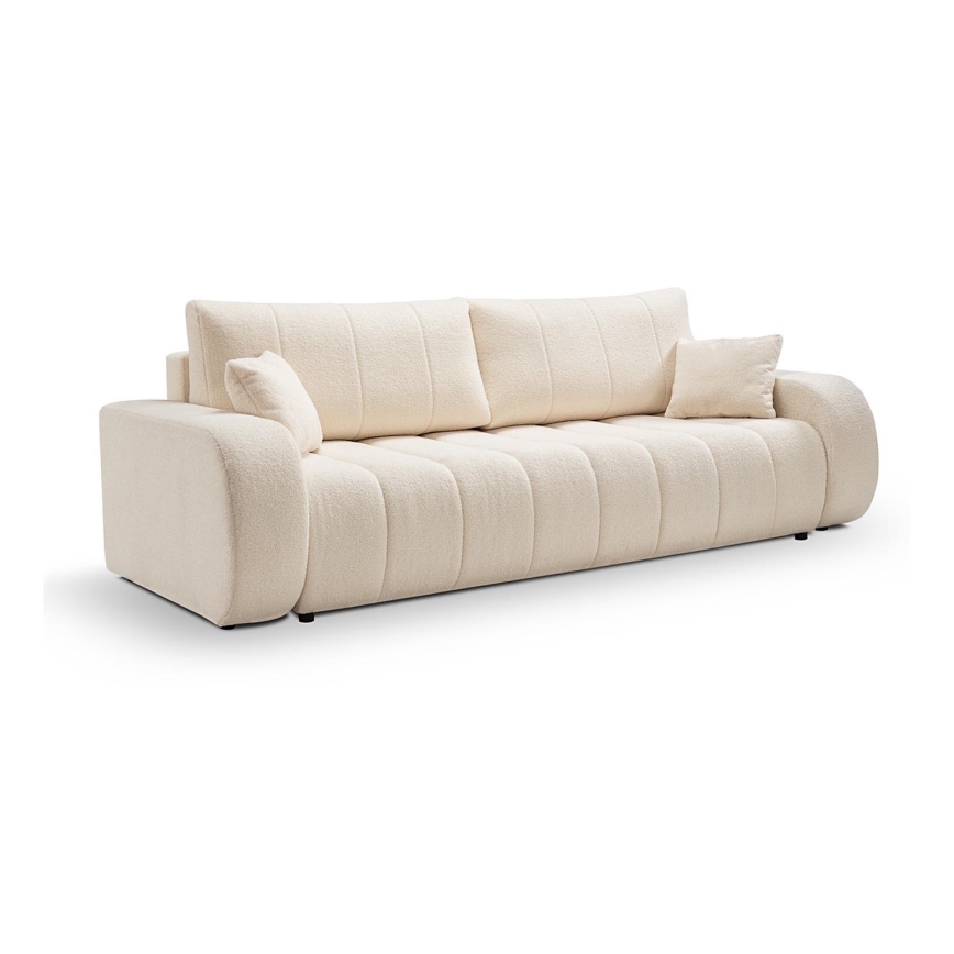 3-personers sofa foldbar DESIO beige