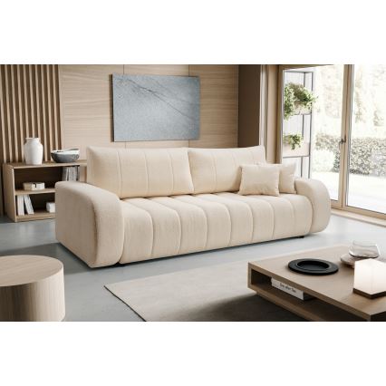 3-personers sofa foldbar DESIO beige