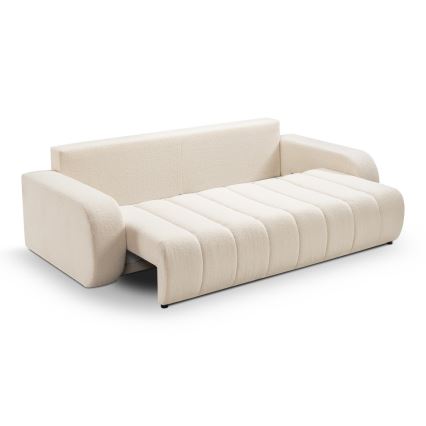 3-personers sofa foldbar DESIO beige