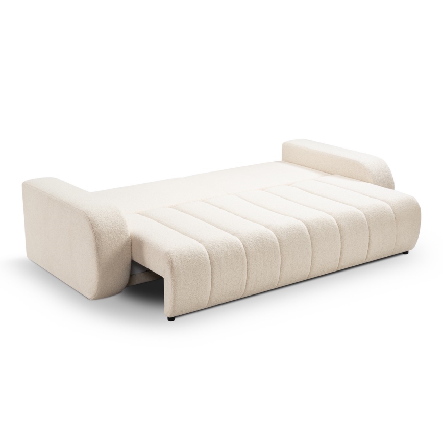 3-personers sofa foldbar DESIO beige