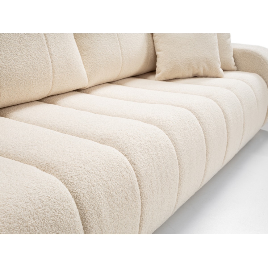 3-personers sofa foldbar DESIO beige