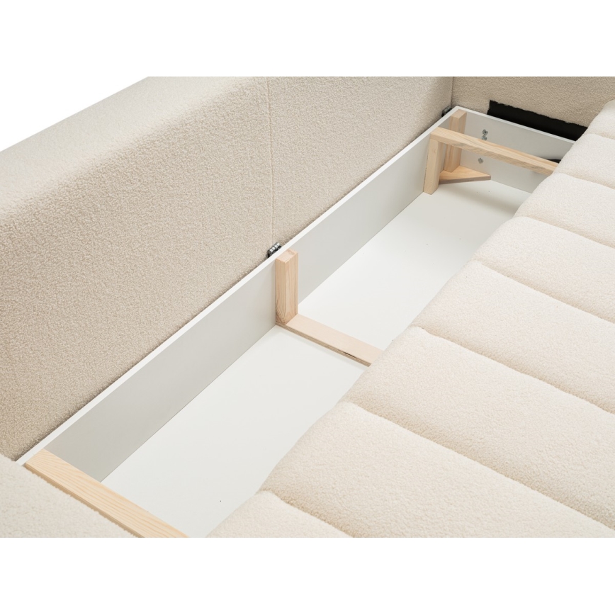 3-personers sofa foldbar DESIO beige