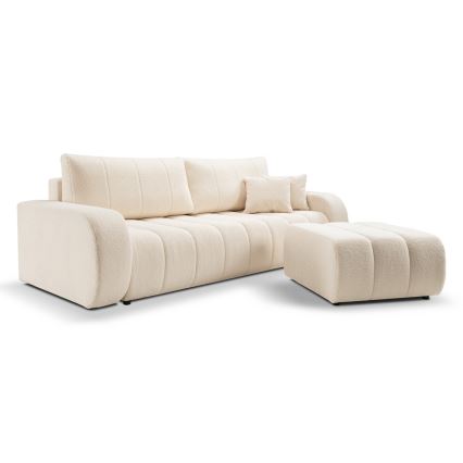 3-personers sofa foldbar DESIO beige