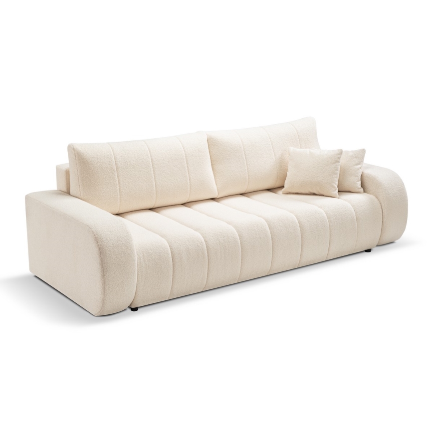 3-personers sofa foldbar DESIO beige