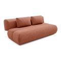 3-personers sofa foldbar FANO brun