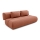 3-personers sofa foldbar FANO brun