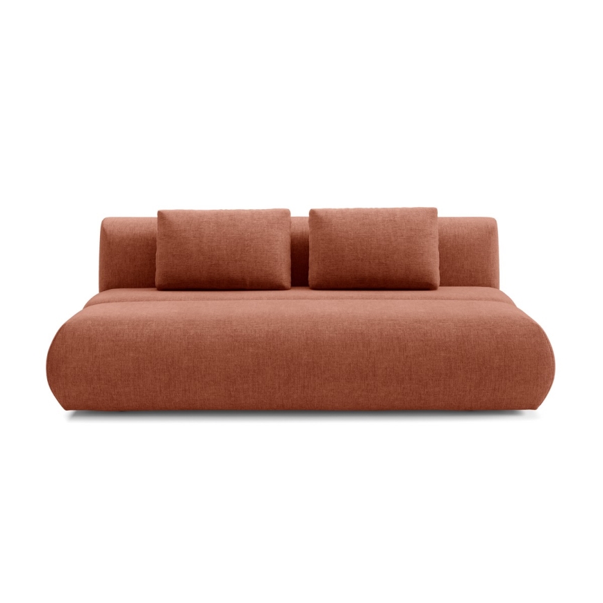 3-personers sofa foldbar FANO brun