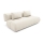3-personers sofa foldbar FANO cremefarvet