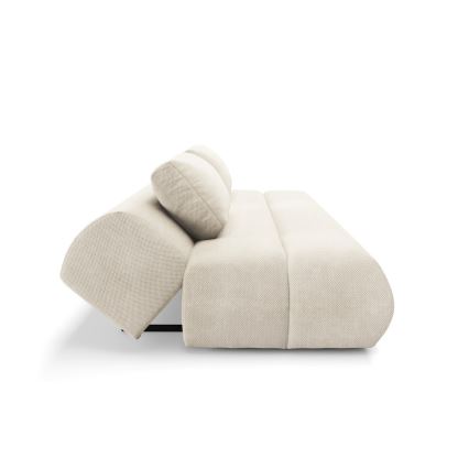 3-personers sofa foldbar FANO cremefarvet