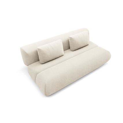 3-personers sofa foldbar FANO cremefarvet