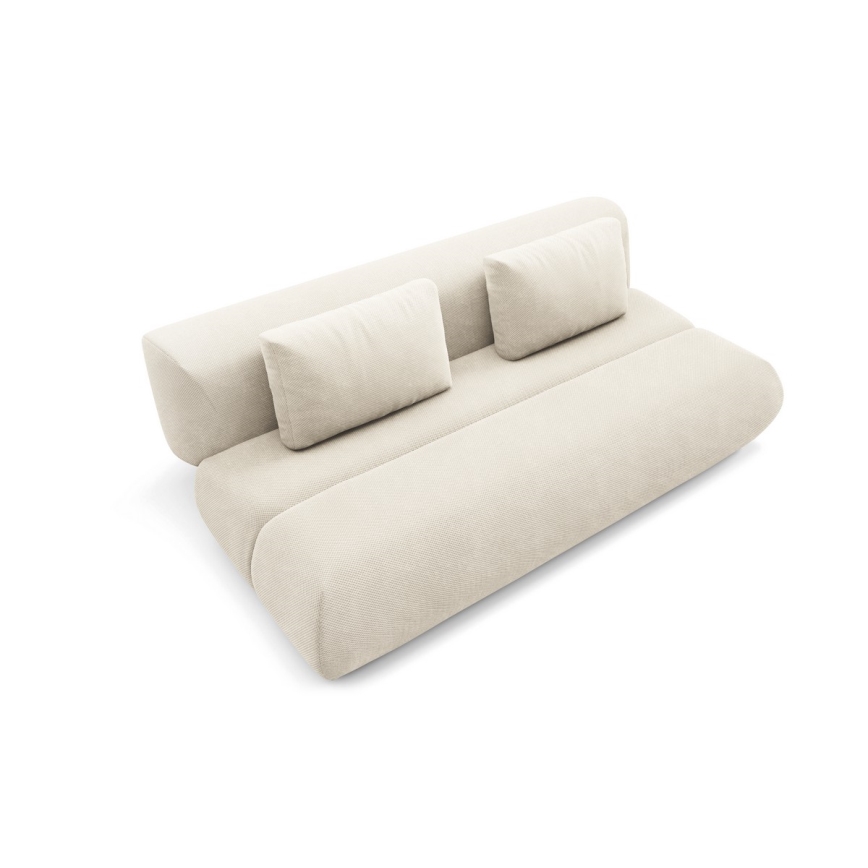 3-personers sofa foldbar FANO cremefarvet