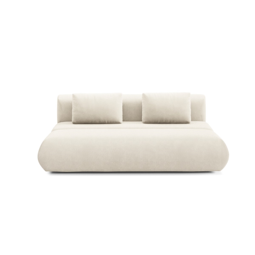 3-personers sofa foldbar FANO cremefarvet