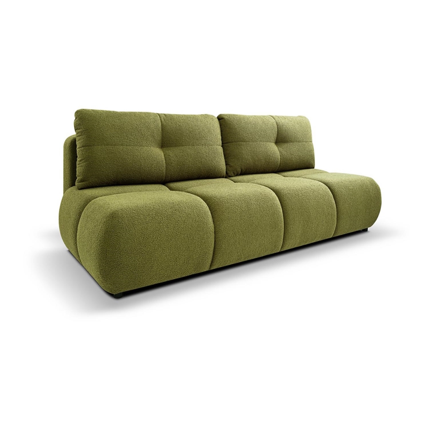 3-personers sofa foldbar med opbevaringsplads NUORO grøn