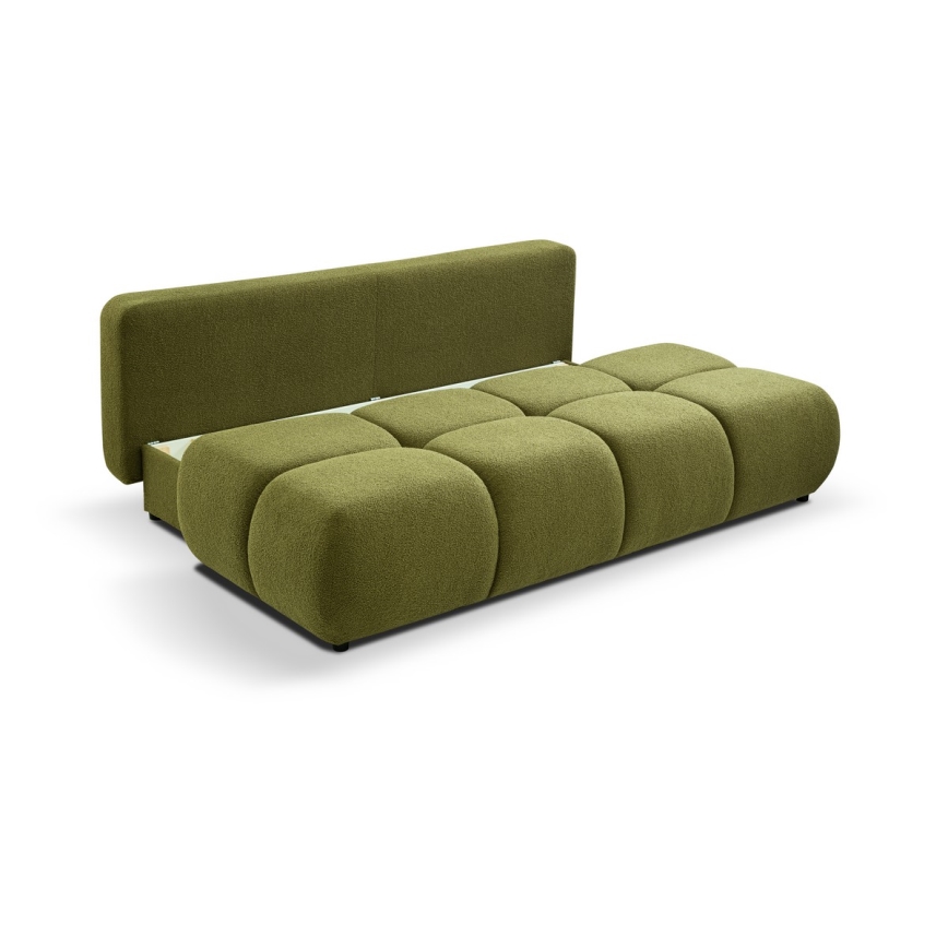 3-personers sofa foldbar med opbevaringsplads NUORO grøn