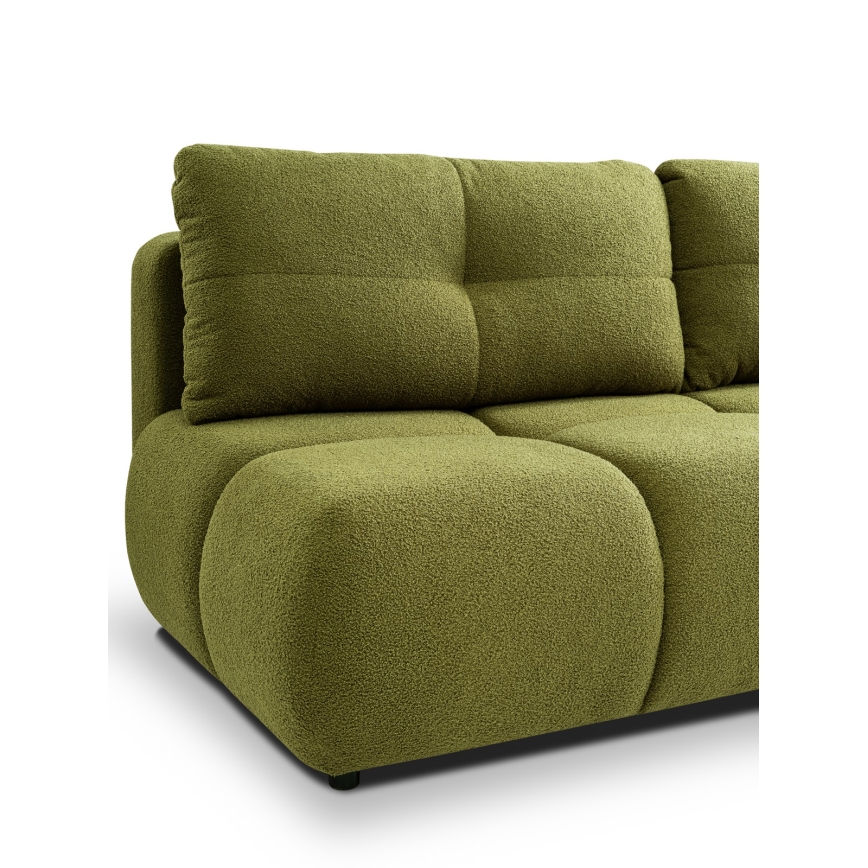 3-personers sofa foldbar med opbevaringsplads NUORO grøn