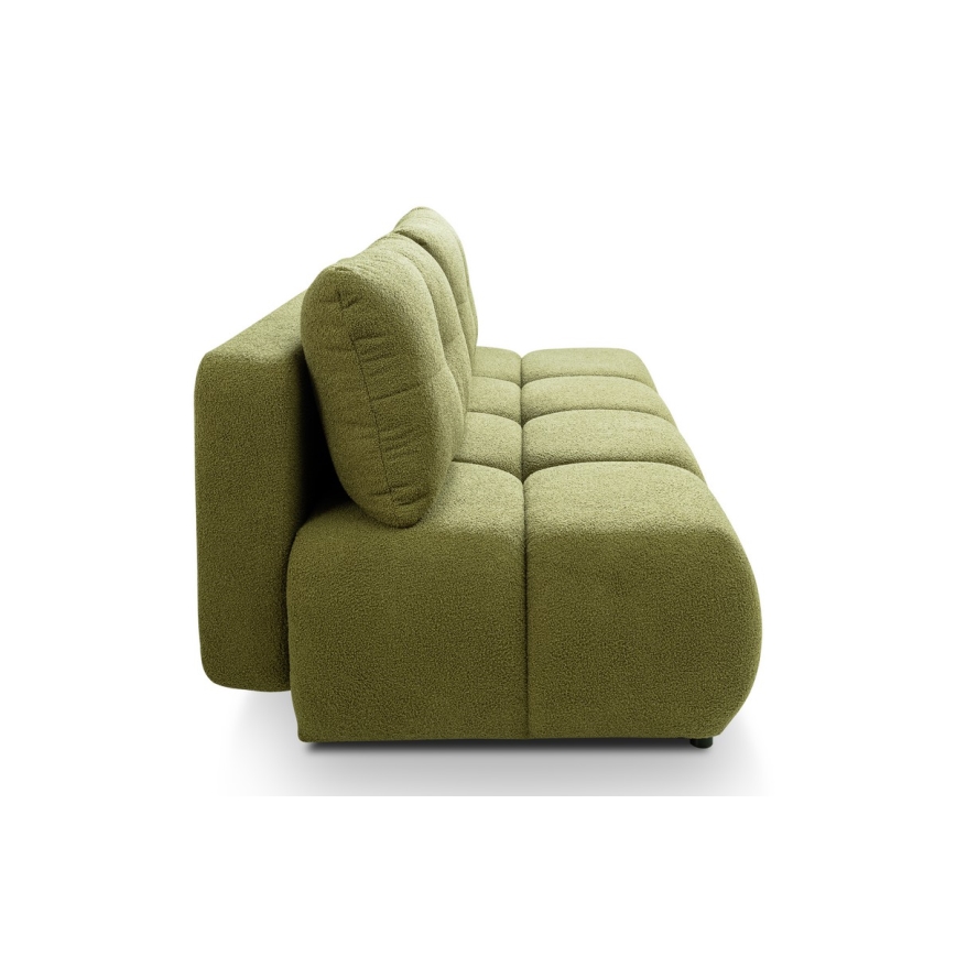 3-personers sofa foldbar med opbevaringsplads NUORO grøn