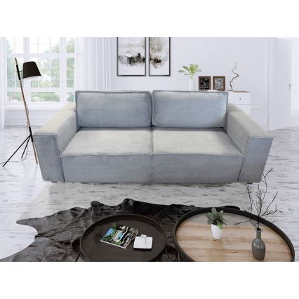 3-personers sofa foldbar med opbevaringsplads RONDA grå