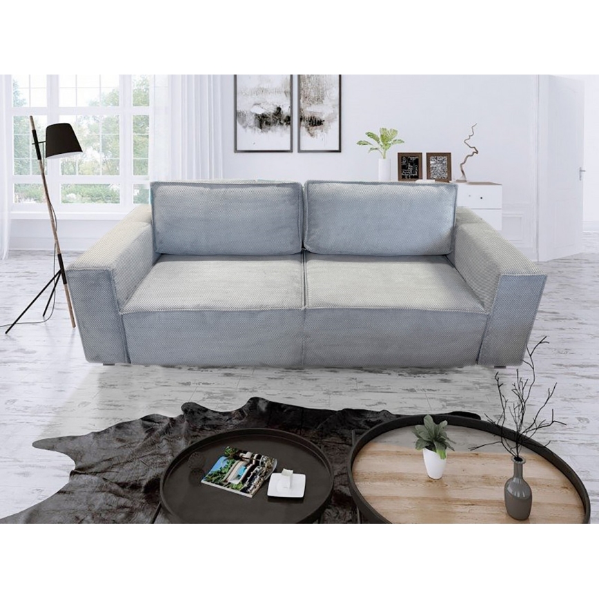3-personers sofa foldbar med opbevaringsplads RONDA grå