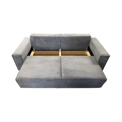3-personers sofa foldbar med opbevaringsplads RONDA grå