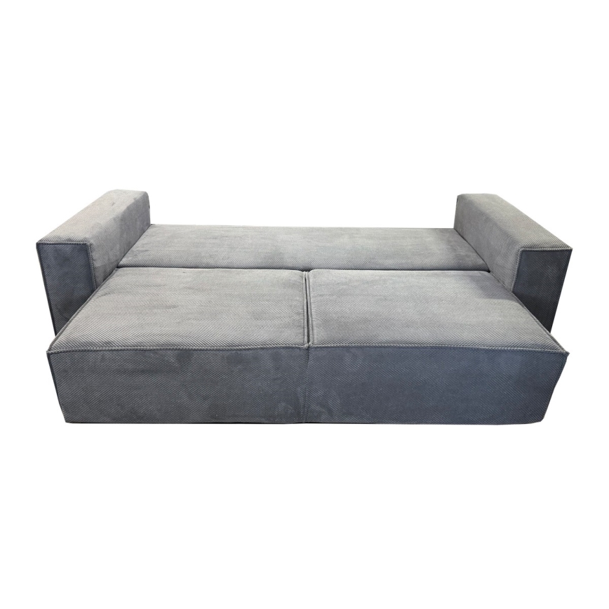 3-personers sofa foldbar med opbevaringsplads RONDA grå