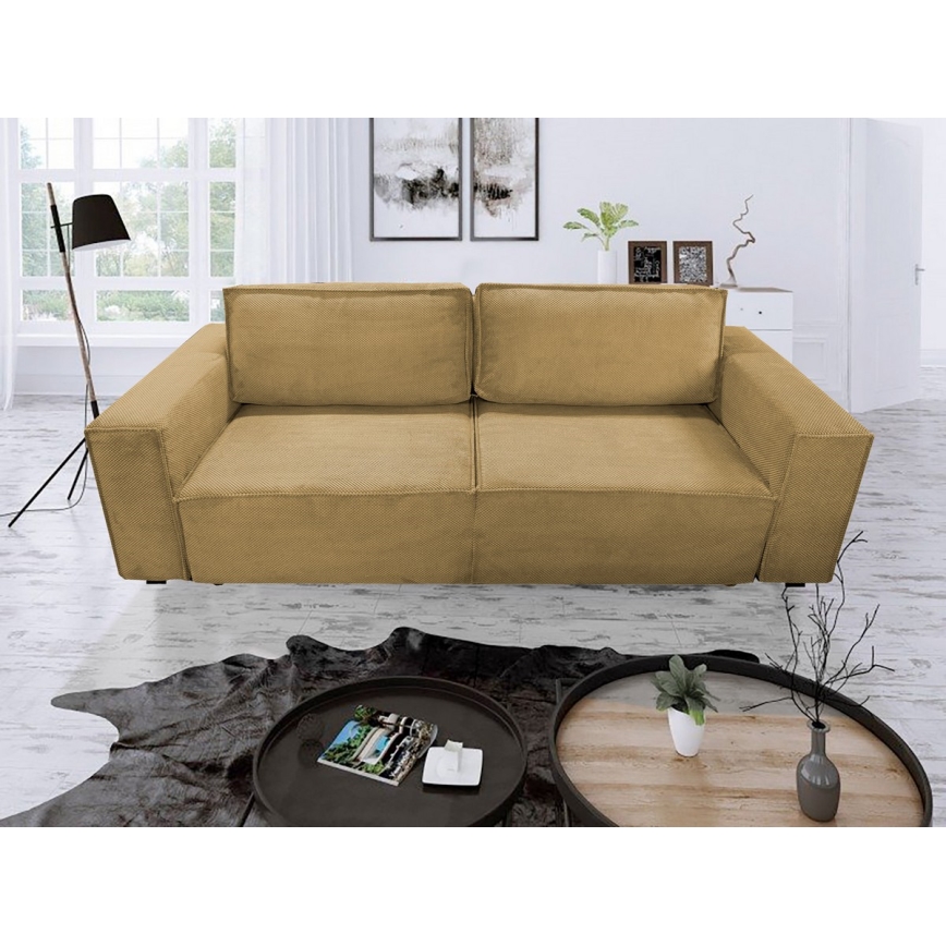 3-personers sofa foldbar med opbevaringsplads RONDA orange