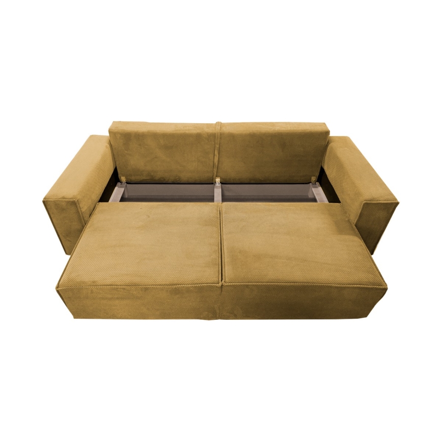 3-personers sofa foldbar med opbevaringsplads RONDA orange