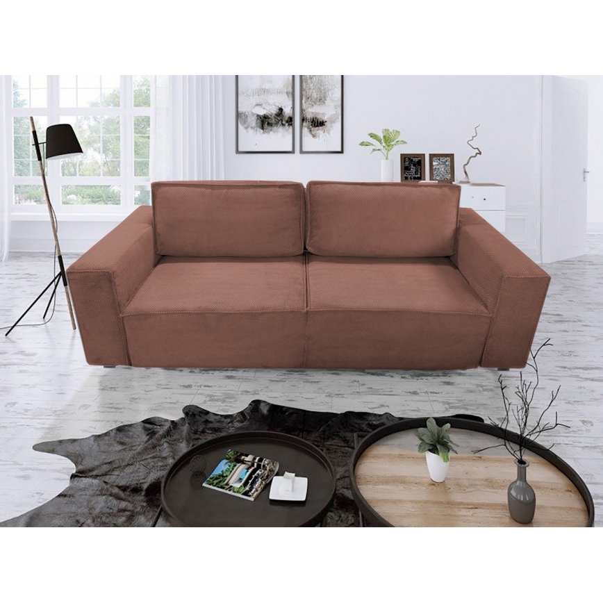 3-personers sofa foldbar med opbevaringsplads RONDA rød