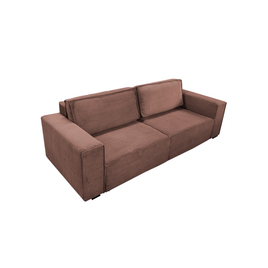 3-personers sofa foldbar med opbevaringsplads RONDA rød