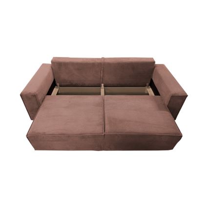 3-personers sofa foldbar med opbevaringsplads RONDA rød
