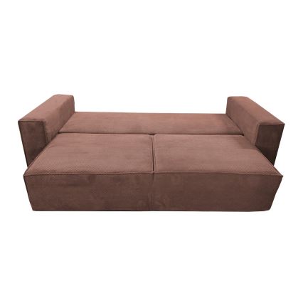 3-personers sofa foldbar med opbevaringsplads RONDA rød